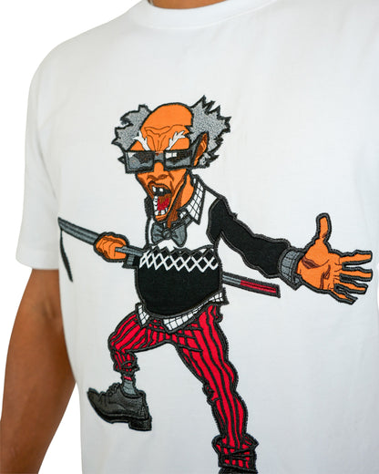 The Boondocks -  Colonel Stinkmeaner White Knit Mens T Shirt