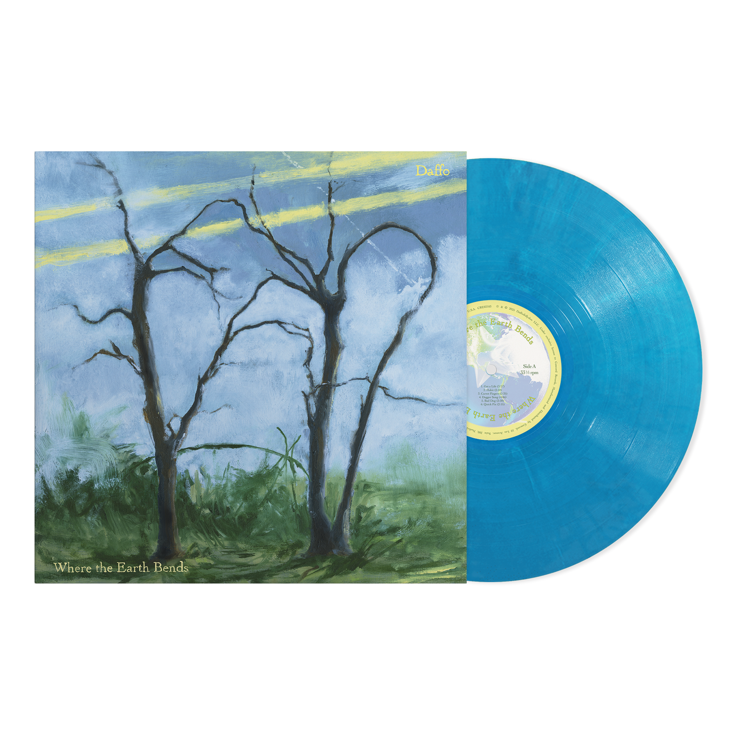 Daffo - Where The Earth Bends - Blue Eco-Mix Vinyl Record