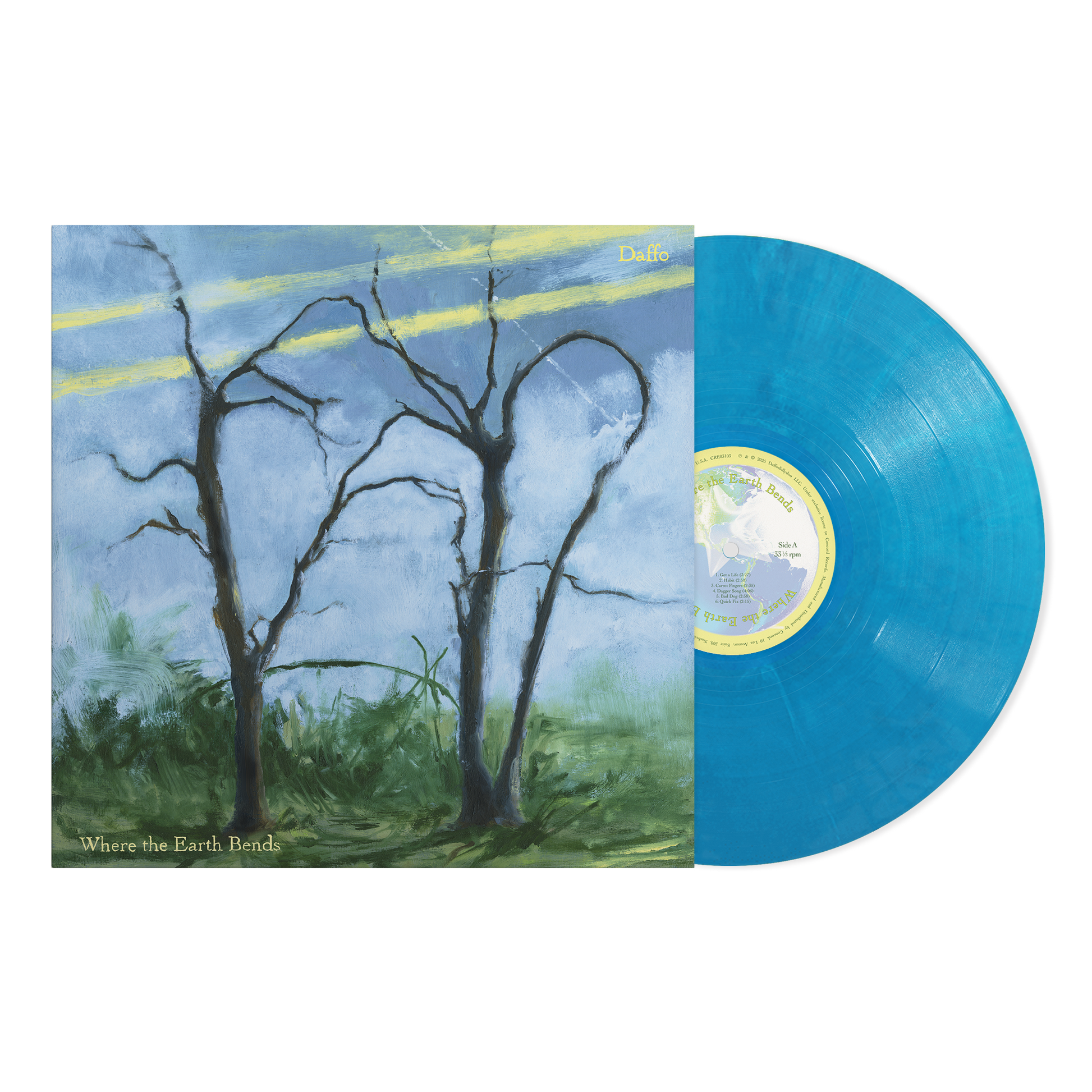 Daffo - Where The Earth Bends - Blue Eco-Mix Vinyl Record