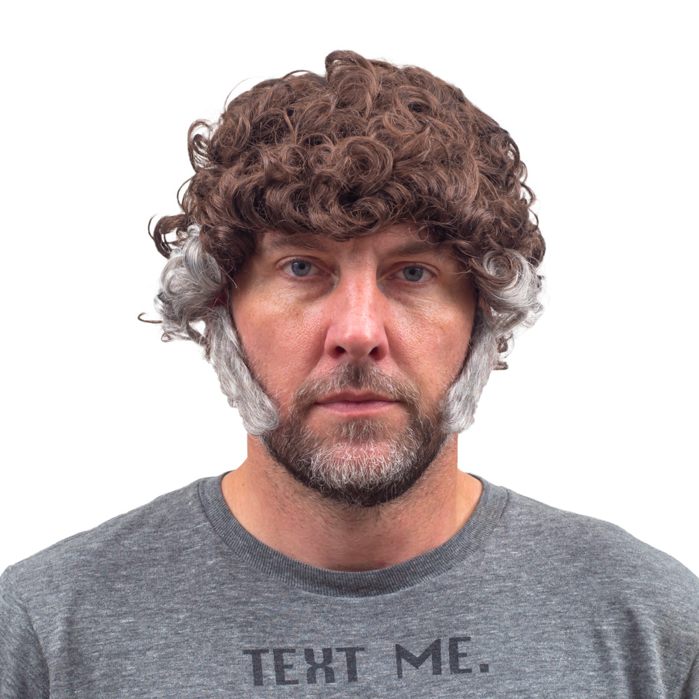 The Gemstones Pastor Man Halloween Costume Wig and Sideburn Cosplay