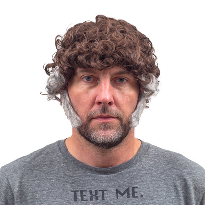 The Gemstones Pastor Man Halloween Costume Wig and Sideburn Cosplay