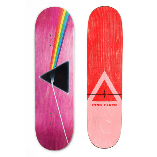 Habitat Pink Floyd Dark Side of the Moon Skateboard Deck - 8.5ƒ?? TWIN (Pink Veneer)