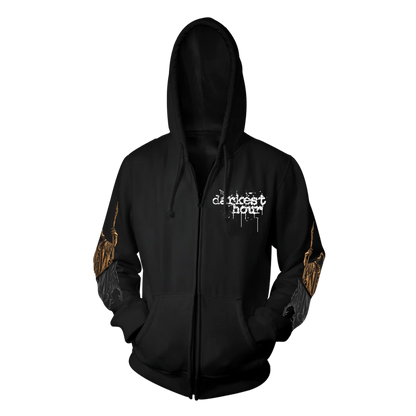 Darkest Hour Dragon Mens Zip Up Hoodie