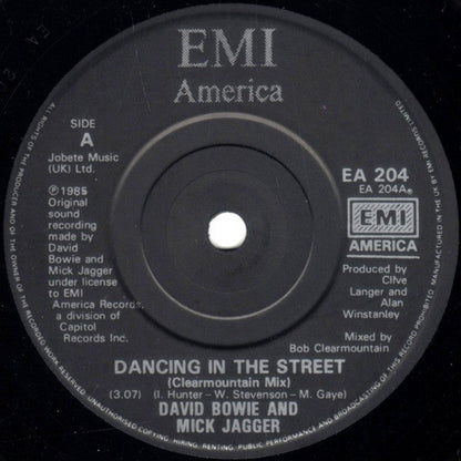David Bowie  / Mick Jagger – Dancing In The Street  (White LP Vinyl) Vinyl Record