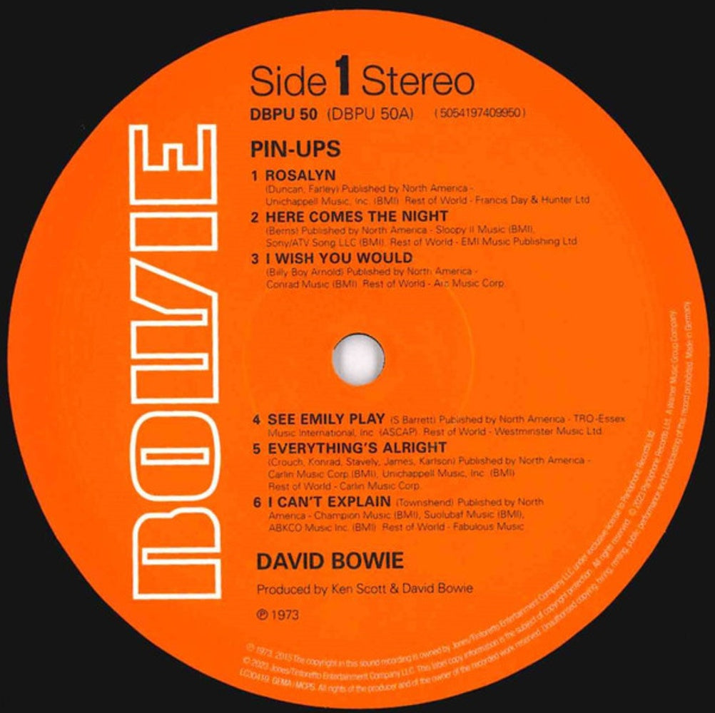 David Bowie – Pinups (LP Vinyl) Vinyl Record
