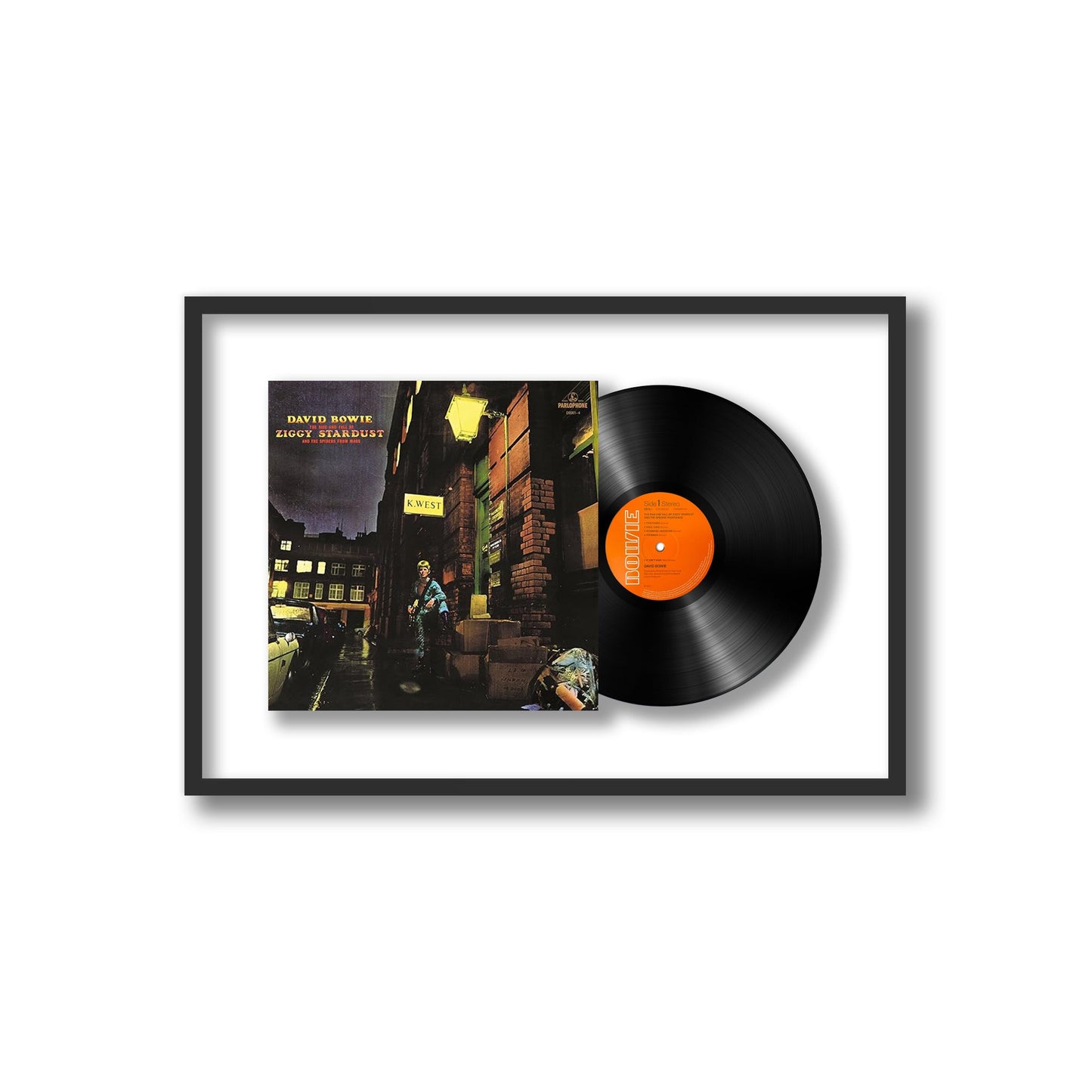 David Bowie The Rise and Fall of Ziggy Stardust and the Spiders from Mars Framed Vinyl Record