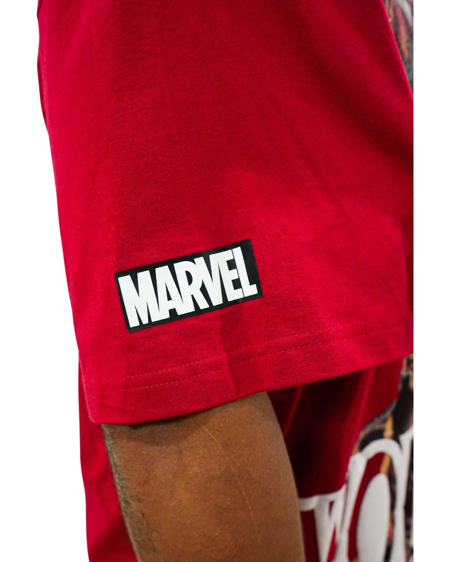 Deadpool x Wolverine - Generational Fury Oversized Red Mens T Shirt