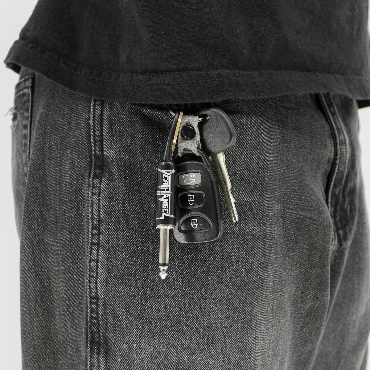 Death Angel Logo Guitar Plug Keychain