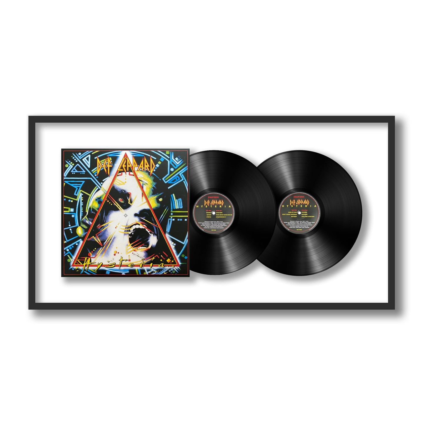 Def Leppard Hysteria Framed Vinyl Record