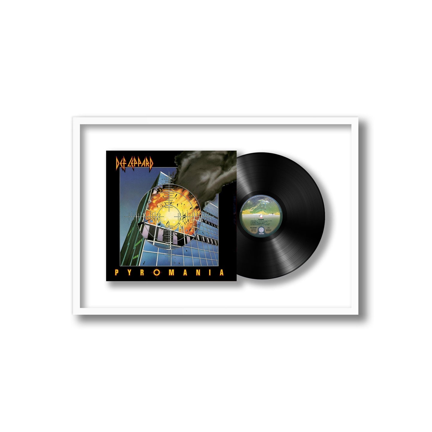 Def Leppard Pyromania Framed Vinyl Record