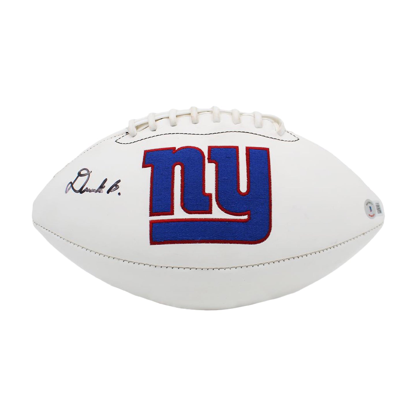 Deonte Banks Autographed Wislon NY Giants Logo Football