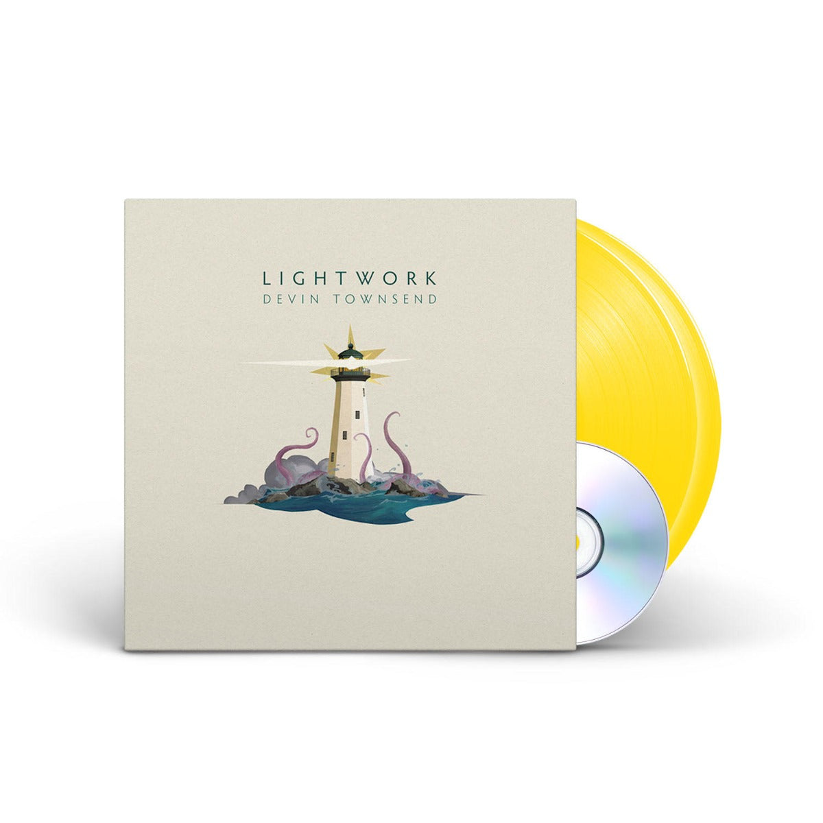 Devin Townsend - Lightwork (Indie Exclusive, Colored Vinyl, Yellow, 180 Gram Vinyl, Gatefold LP Jacket, Booklet, Bonus Cd) (2 Lp's) Vinyl Record