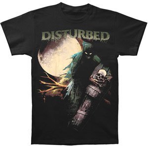 Disturbed Men'S Disturbed Creepin Coffin T-Shirt, Black, Medium [T-Shirt]