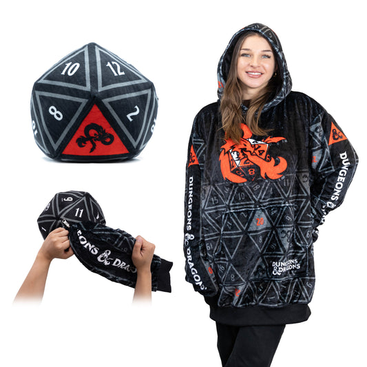 Hasbro | Dungeons & Dragons Snugible 2-in-1 Blanket Hoodie & Pillow