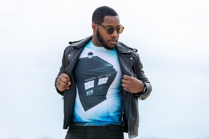 Doctor Who TARDIS Glowing Stars Sublimation T-Shirt