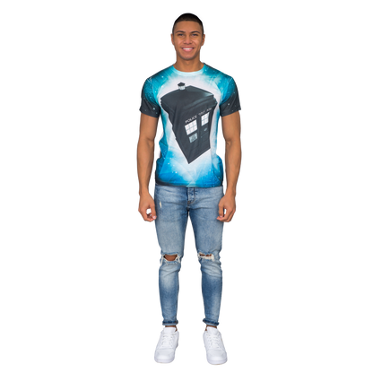 Doctor Who TARDIS Glowing Stars Sublimation T-Shirt