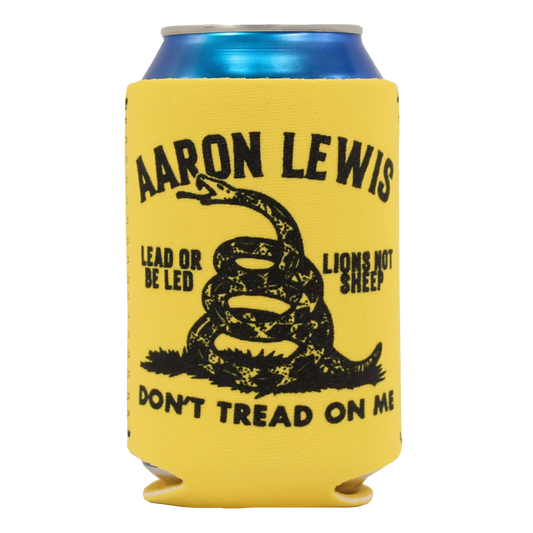 Aaron Lewis "Don't Tread On Me" Can Koozie Yellow