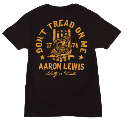 Aaron Lewis Don't Tread On Me Mens T Shirt Black Gold