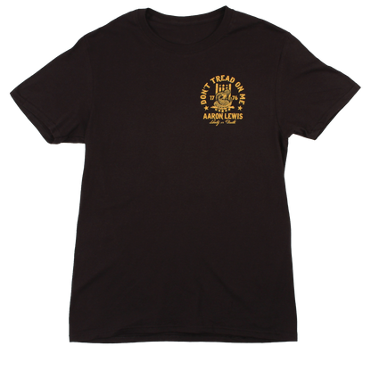 Aaron Lewis Don't Tread On Me Mens T Shirt Black Gold