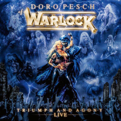 Warlock - Triumph & Agony Live (Marble Blue & White Vinyl) [Vinyl]
