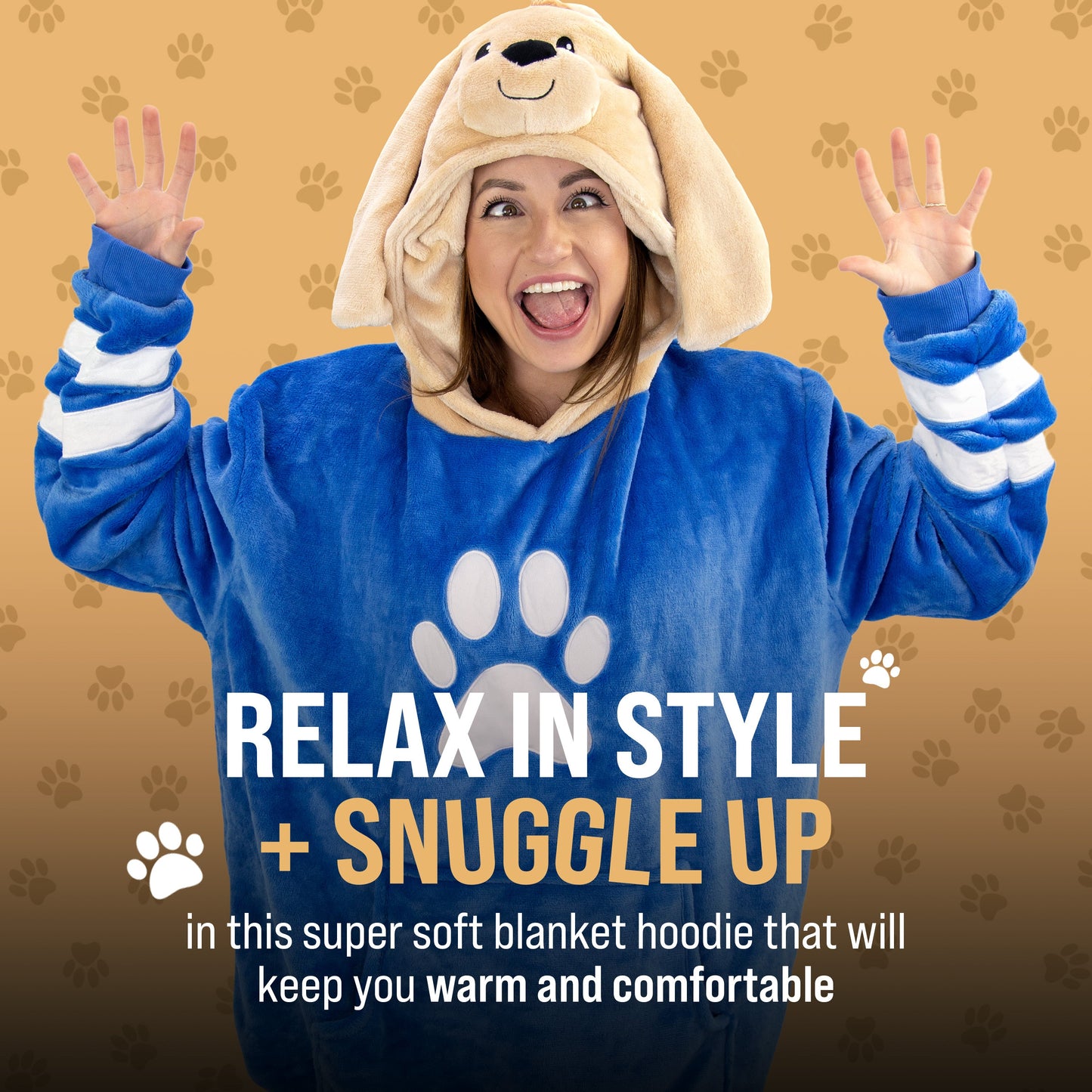 Sharewood Forest Friends Snugible Dougie the Dog | Blanket Hoodie & Pillow