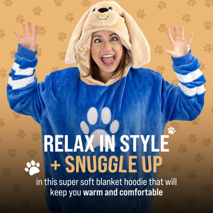 Sharewood Forest Friends Snugible Dougie the Dog | Blanket Hoodie & Pillow