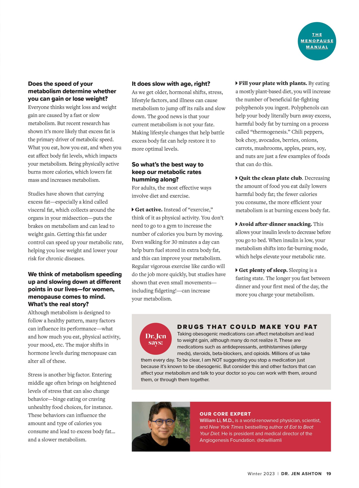 Dr. Jen Ashton - 2nd Edition: Weight Reset With 5-Day Eating Plan, Menopause Manual, Sleep Solutions, Sex After 50, Overcome fibroids, Plastic Surgery?