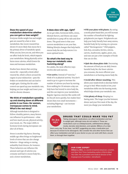 Dr. Jen Ashton - 2nd Edition: Weight Reset With 5-Day Eating Plan, Menopause Manual, Sleep Solutions, Sex After 50, Overcome fibroids, Plastic Surgery?