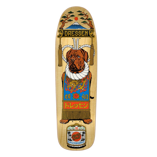 Santa Cruz Dressen Sumo Dog Shaped Skateboard Deck - 9.3ƒ??