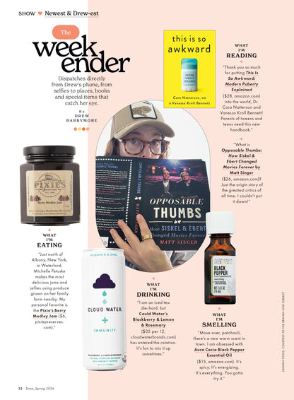 DREW Barrymore Magazine - Spring 2024 Issue: 78 Spring Finds, Design, Decor, Beauty, Travel, Food, Cookbook Club, Advice, Q&A, Show Guests, Oprah Winfrey, Anne Hathaway, Megan Fox & Natalie Portman!