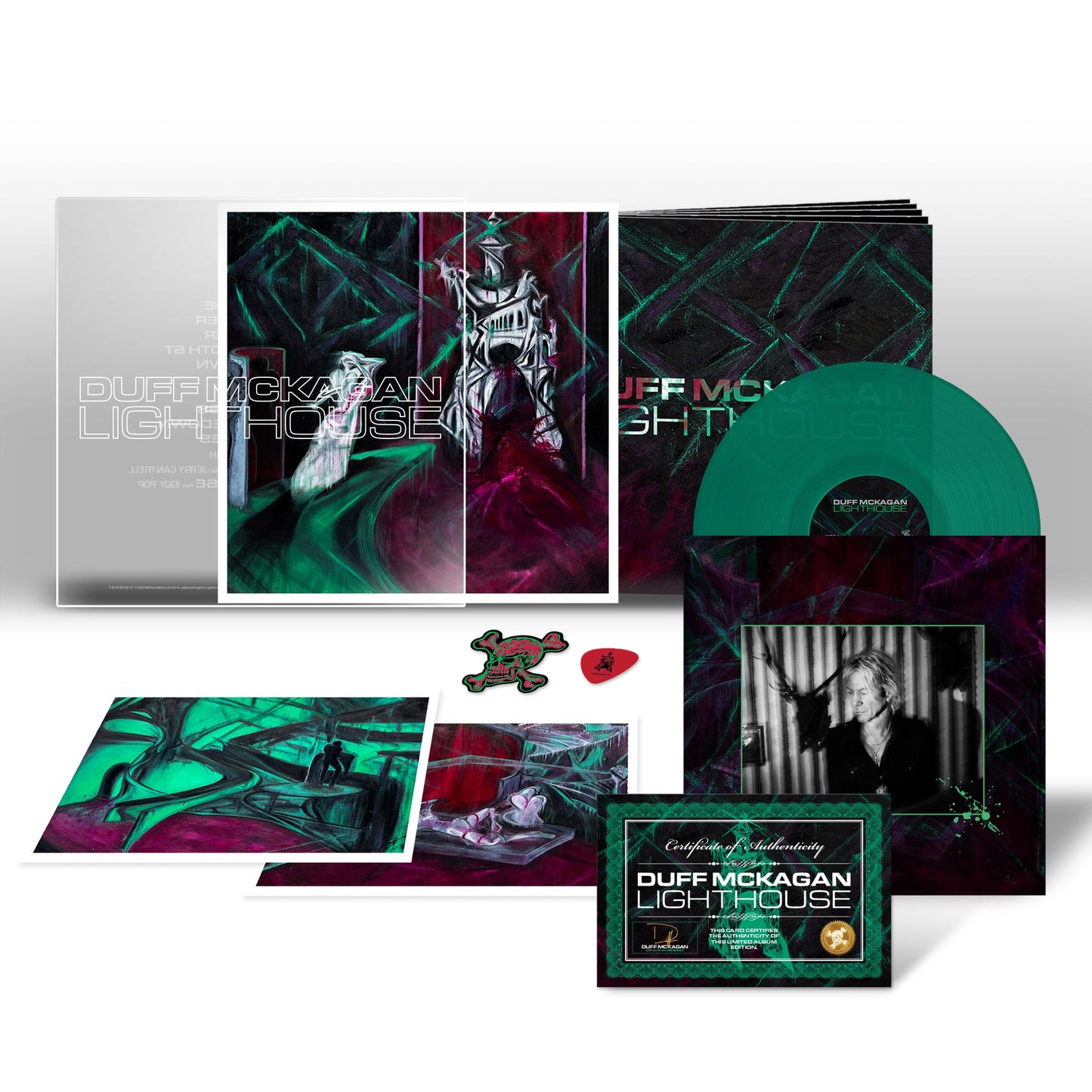 Duff Mckagan ‘Lighthouse’ Deluxe LP (Limited Edition – Only 300 Made, Emerald Green Vinyl) Vinyl Record