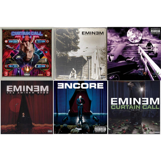 Eminem - Curtain Call 2 (2LP) & Encore & Curtain Call: Hits & Slim Shady LP & Marshall Mathers LP & Eminem Show