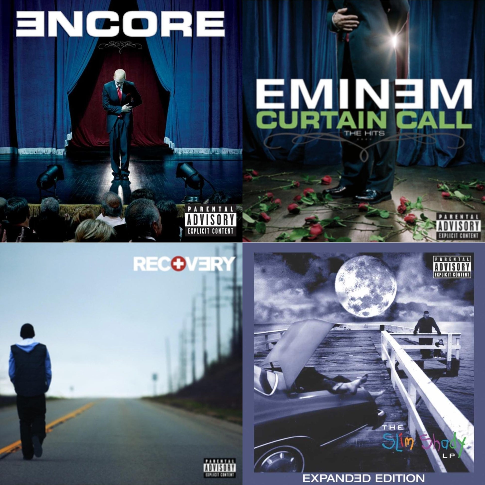 Eminem - Encore & Curtain Call: Hits & Recovery & Slim Shady LP (2CD Expanded Edition) (X)