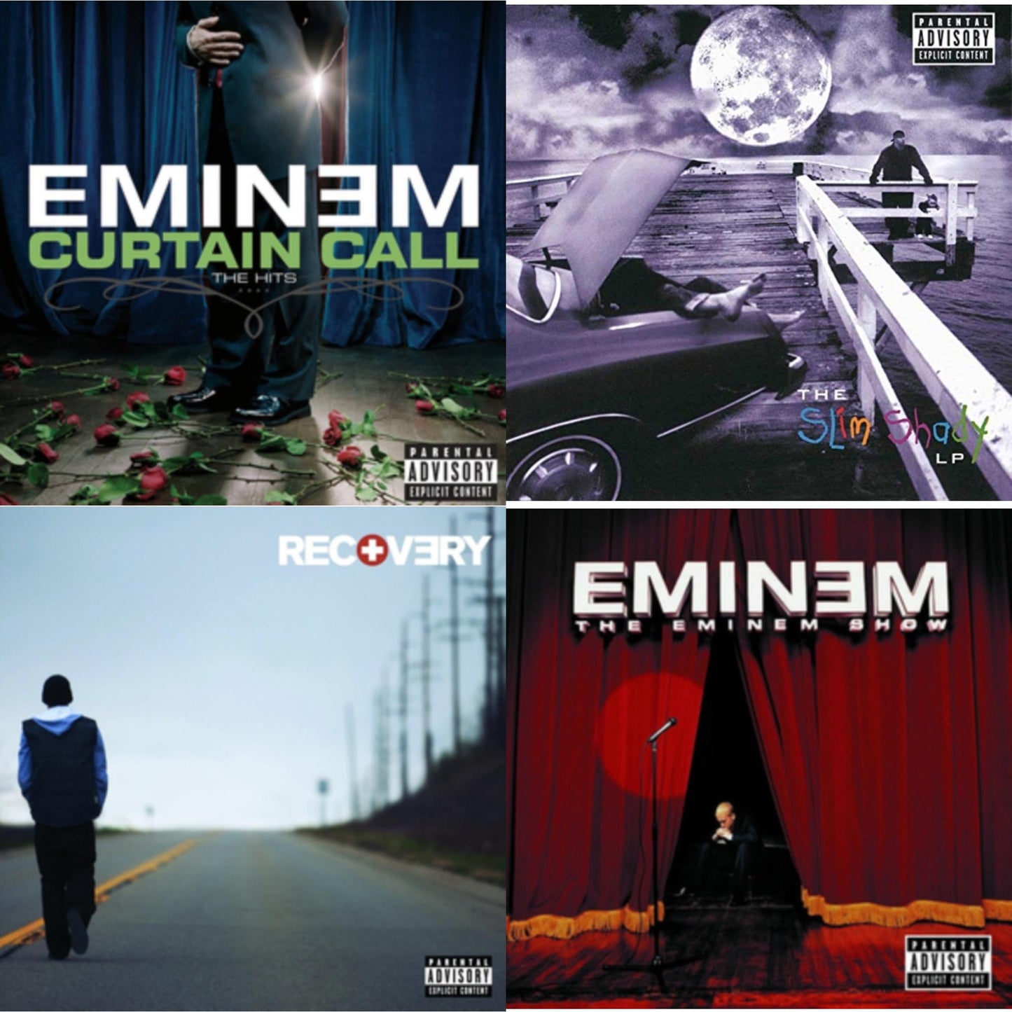 Eminem - Curtain Call: Hits & Slim Shady LP & Recovery & Eminem Show