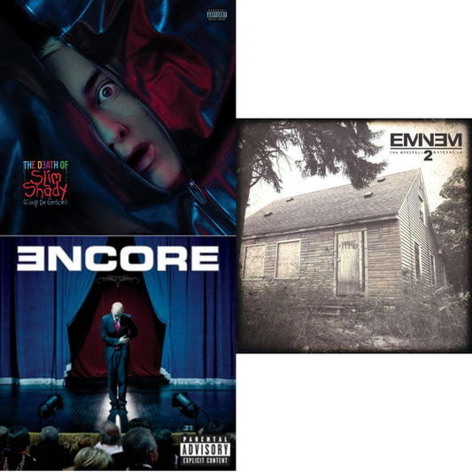 Eminem - Death Of Slim Shady (Coup De Grace) (X) (Red/Blue Vinyl/2LP) & Encore & Marshall Mathers LP 2