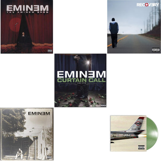 Eminem - Curtain Call: Hits & Recovery & Kamikaze (Opaque Olive Green LP Vinyl/Gatefold Jacket) & Marshall Mathers LP & Eminem Show