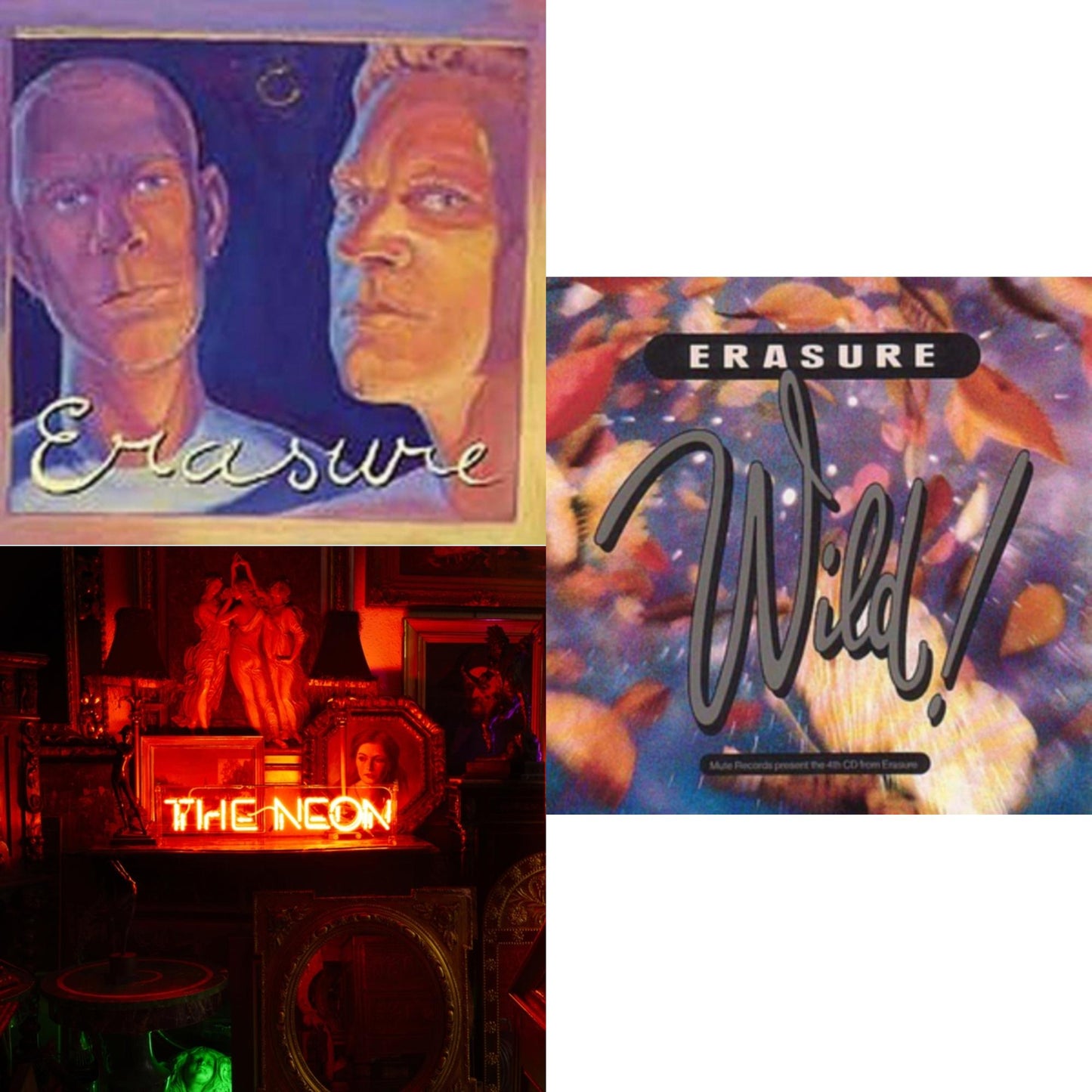 Erasure - Erasure (180G) & Neon & Wild - LP Vinyl Bundle
