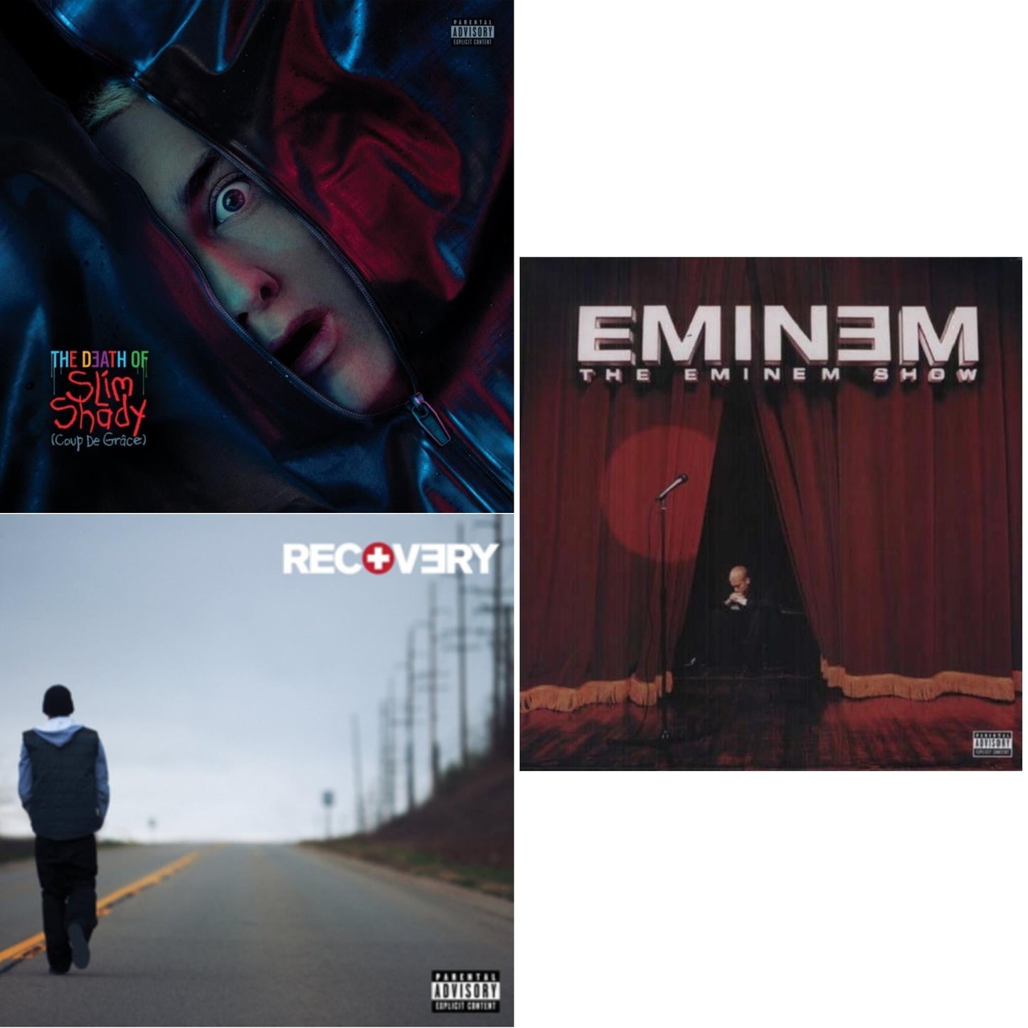 Eminem - Death Of Slim Shady (Coup De Grace) (X) (Red/Blue Vinyl/2LP) & Recovery & Eminem Show