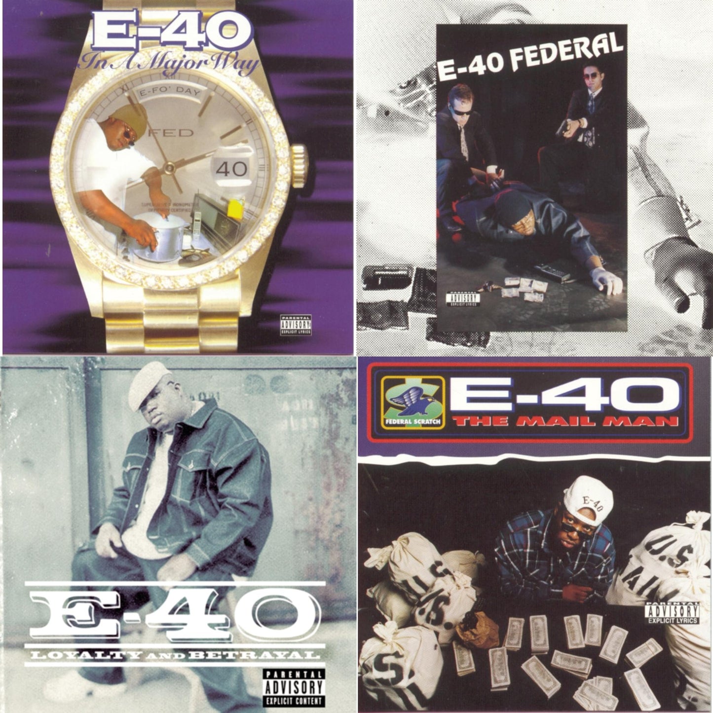 E-40 - In A Major Way & Federal & Loyalty & Betrayal & Mail Man - CD Bundle