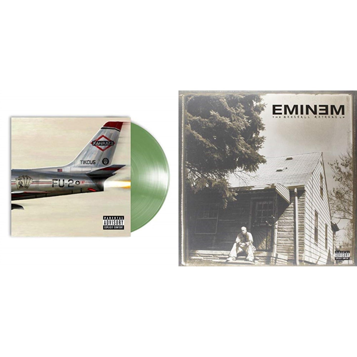 Eminem - Kamikaze (Opaque Olive Green LP Vinyl/Gatefold Jacket) & Marshall Mathers LP