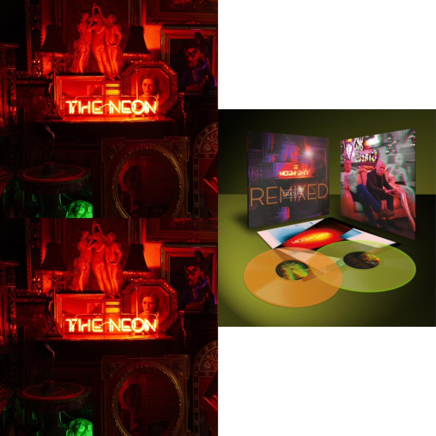 Erasure - Neon Remixed (2LP/Limited/Amber & Yellow Vinyl) & Neon & Neon