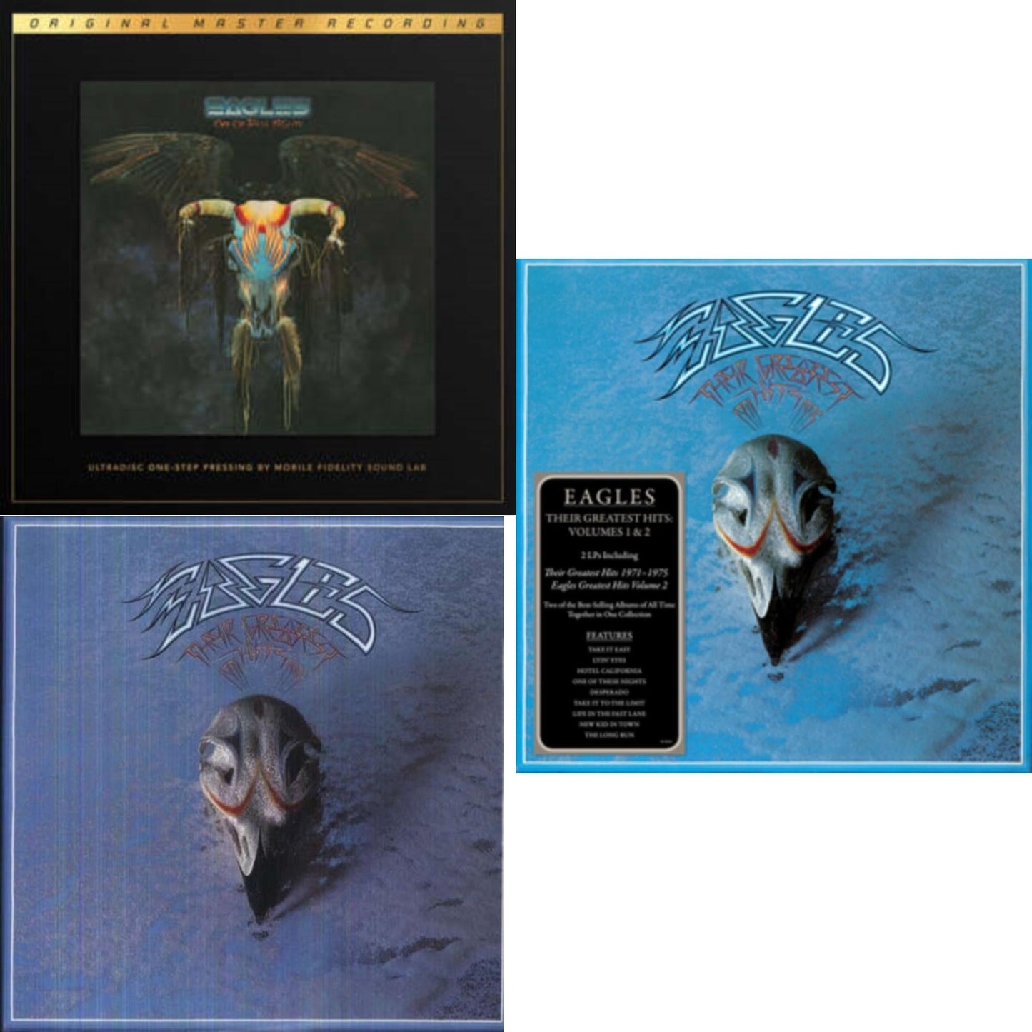 Eagles - Their Greatest Hits Vol.1 & 2 (2LP/180G) & Their Greatest Hits 1971-1975 & One Of These Nights (2LP/180G/45RPM Supervinyl Ultradisc One-Step/Original Masters/Limited/Numbered)