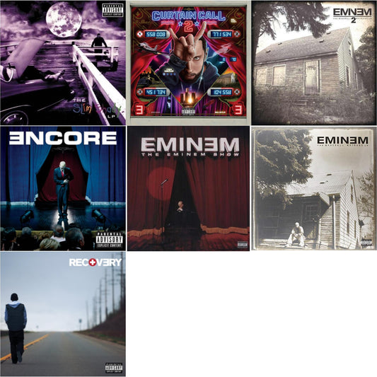 Eminem - Curtain Call 2 (2LP) & Encore & Recovery & Marshall Mathers LP 2 & Slim Shady LP & Marshall Mathers LP & Eminem Show