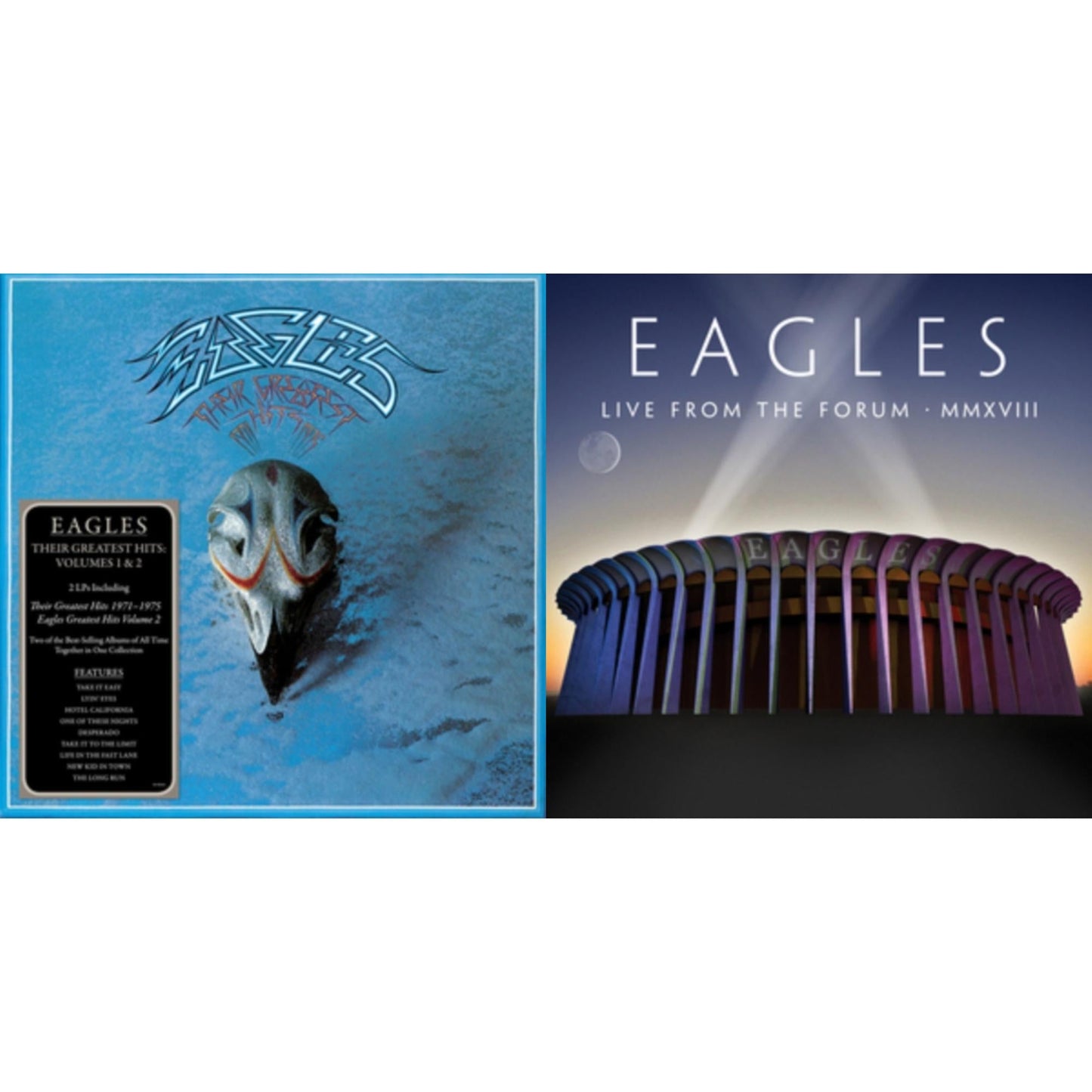 Eagles - Their Greatest Hits Vol.1 & 2 (2LP/180G) & Live From The Forum Mmxviii (4LP/180G)