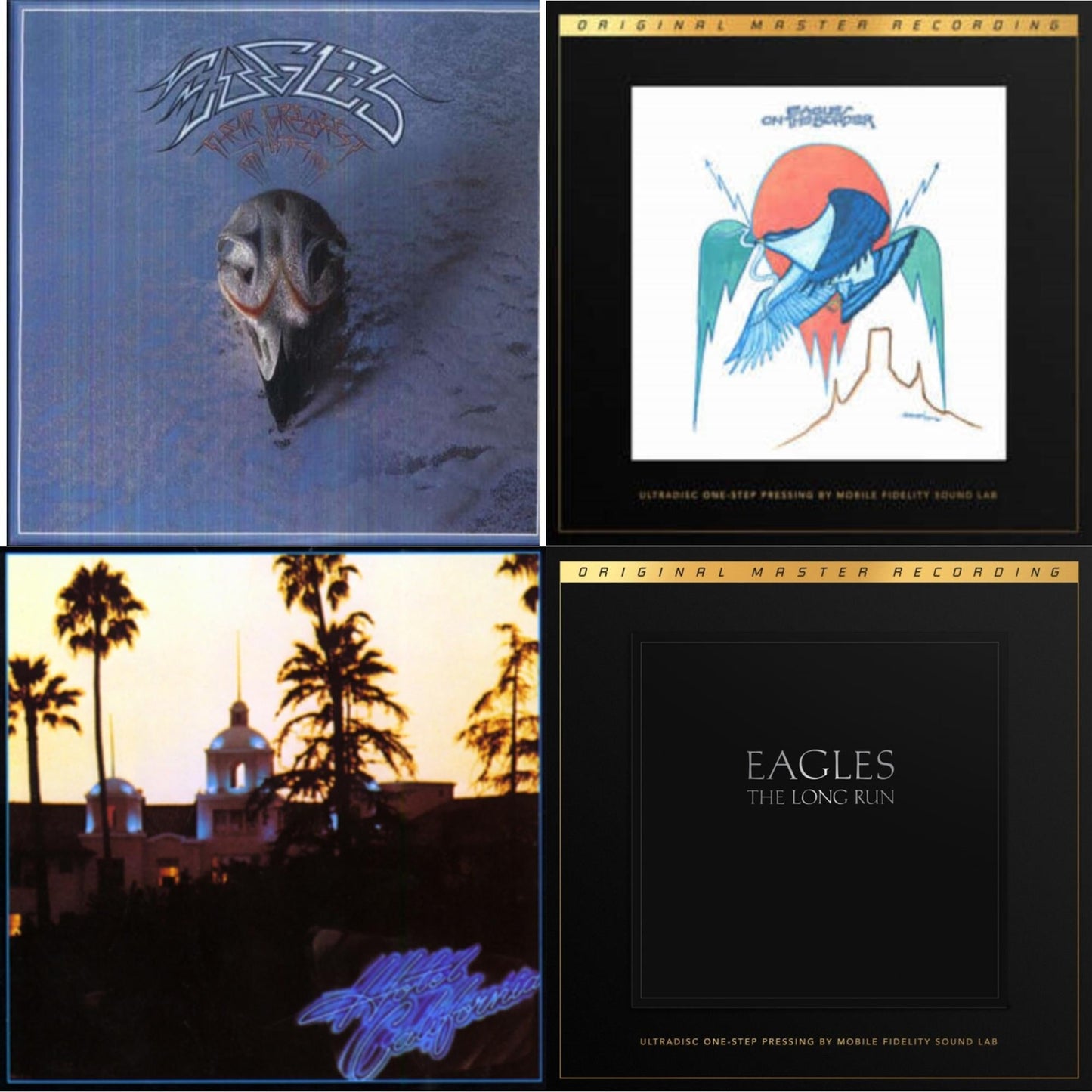 Eagles - Hotel California & Their Greatest Hits 1971-1975 & On The Border (2LP/180G/45RPM Supervinyl Ultradisc One-Step/Original Masters/Limited/Numbered) & Long Run (2LP/180G/45RPM Audiophile Supervinyl Ultradisc One-Step/Original