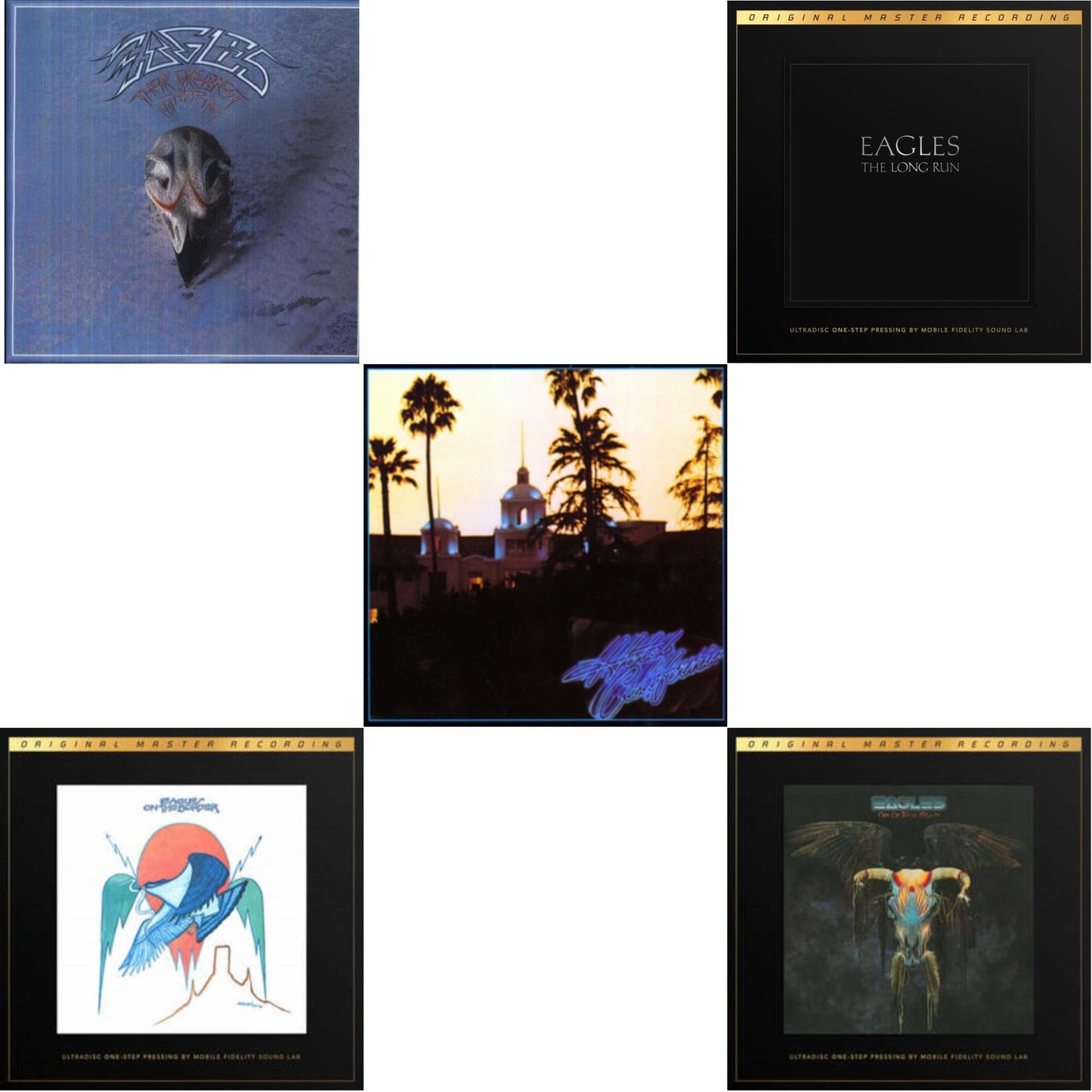 Eagles - Hotel California & Their Greatest Hits 1971-1975 & On The Border (2LP/180G/45RPM Supervinyl Ultradisc One-Step/Original Masters/Limited/Numbered) & One Of These Nights (2LP/180G/45RPM Supervinyl Ultradisc One-Step/Original