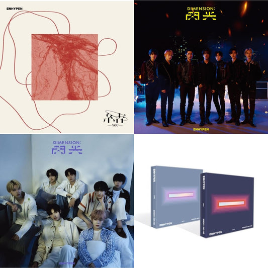 Enhypen - You & Dimension: Senkou (CD/DVD/Limited Edition A) & Dimension: Senkou (CD/Booklet/Limited Edition B) & Border: Day One