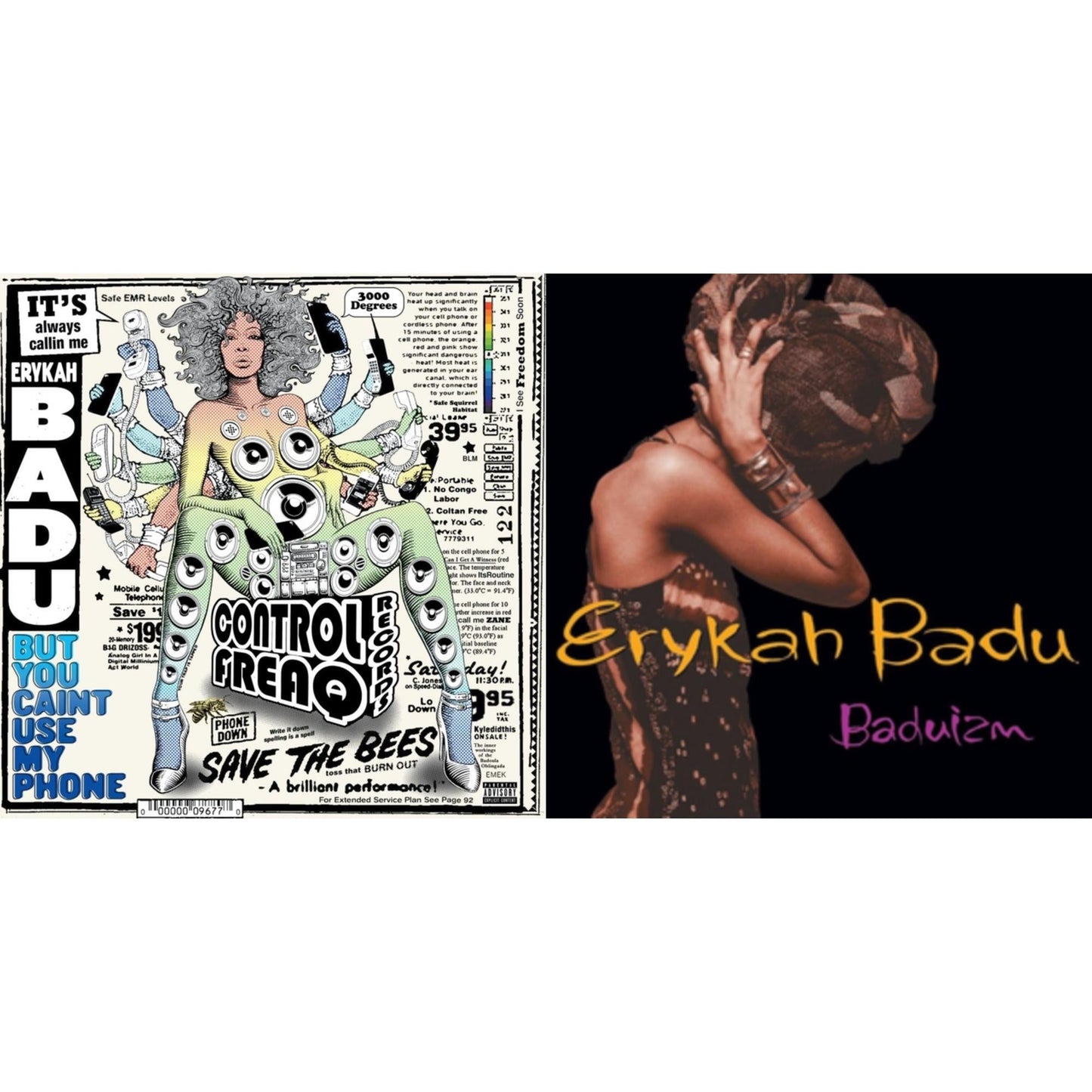 Erykah Badu - But You Caint Use My Phone (Purple LP Vinyl) & Baduizm