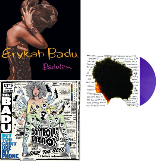 Erykah Badu - Worldwide Underground (Purple LP Vinyl) & But You Caint Use My Phone (Purple LP Vinyl) & Baduizm
