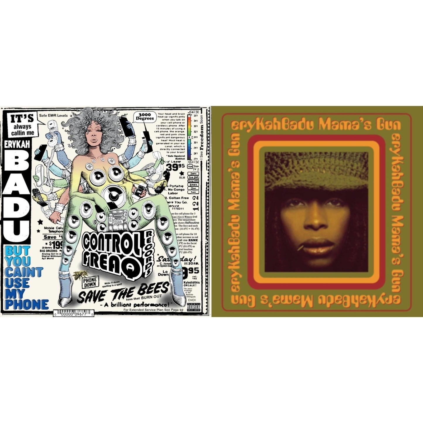 Erykah Badu - But You Caint Use My Phone (Purple LP Vinyl) & Mama's Gun
